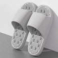 thumbnail image 3 of Xfvqtps Shower Shoes for Women and Men with Drain Holes Massage Slide Sandals Non-Slip Sole Breathable Outdoor Summer Slides Sandals, 3 of 8