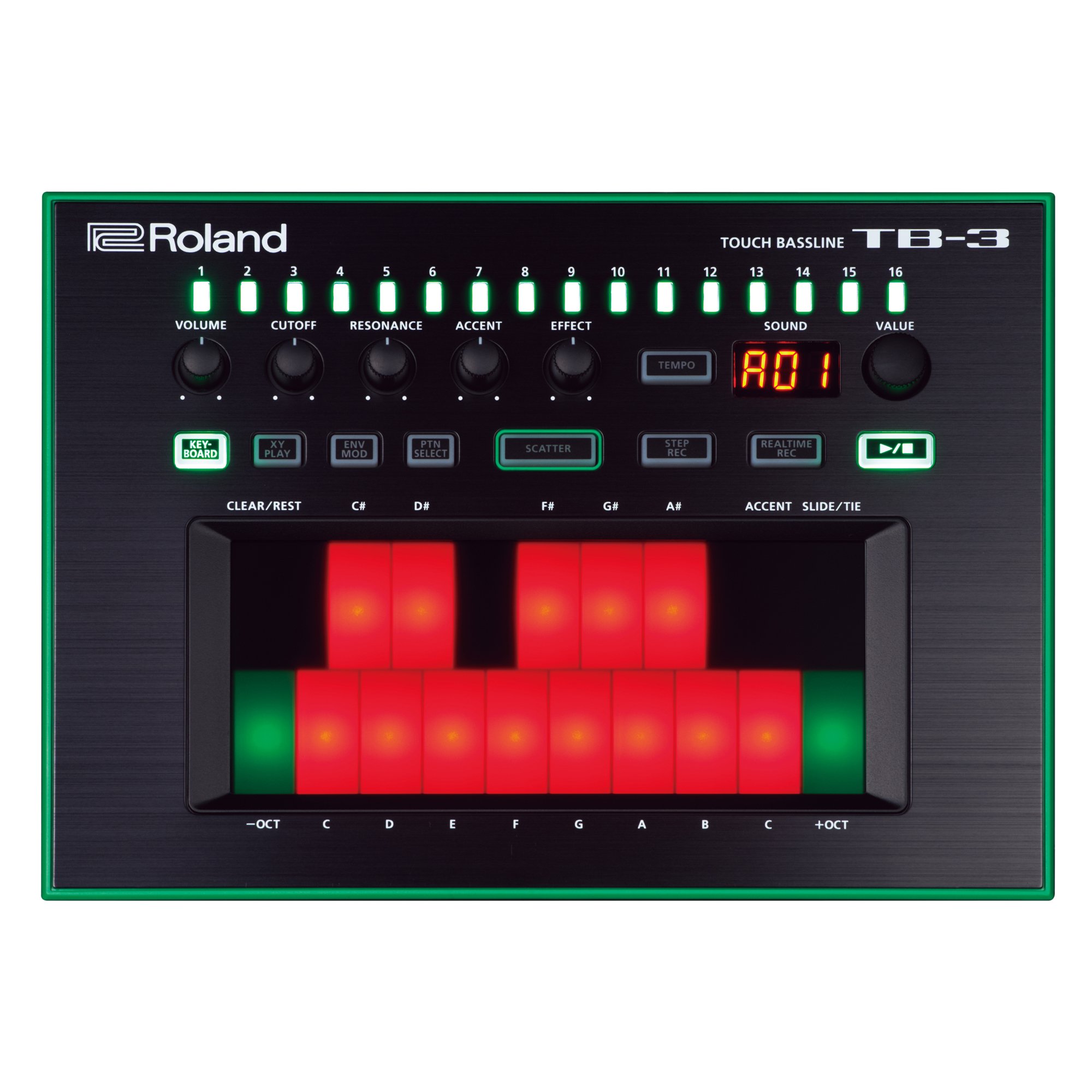 Roland TB-3 Aira DJ Equipment Touch Bassline Audio Synthesizer