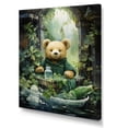 thumbnail image 2 of Designart "Bonanza Of Bear Bathing In The Bathroom II" Bathroom Wall Decor, 2 of 7