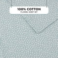 thumbnail image 4 of Regency Heights King Size Cotton Flannel Sheet Set, 4-Piece Flannel Bed Sheets King, 100% Cotton Bed Sheets Set with Deep Pocket, Aqua Dots, 4 of 7