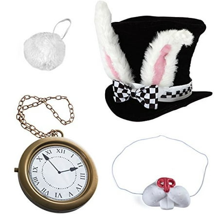 White Rabbit Costume - Rabbit Costume - Bunny Costume (4 Pc Costume) by