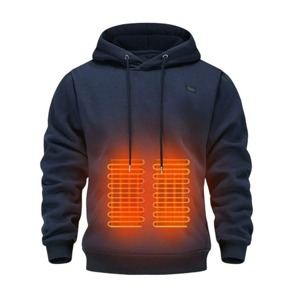 Heated Hoodie 100% Polyester With Adjustable Heat Settings And Ergonomic Fit For Cold Weather