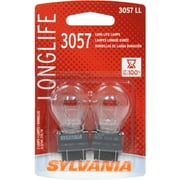 Sylvania 3057 Long-Life Miniature Bulb, 2 pack, Compatible with Multiple Cars