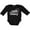 AB-Black, variant on Inktastic I Hooked Grammy's Heart with Fishing Rod Boys or Girls Long Sleeve Baby Bodysuit