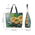 thumbnail image 5 of Naloa Fresh Passion Fruit Still Life Tote Bag for Women Large Capacity Shoulder Bag for College Work Travel Shopping, 5 of 8