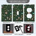 thumbnail image 3 of Yayeee Blank Wall Plate Cover 1-Gang 4.5"x2.7" Home Unused Decorative Outlet, Green Forest Pattern, 3 of 7
