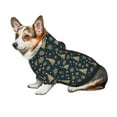 thumbnail image 7 of Salouo Gold Snowflake Christmas Tree Pattern Small Dog Hoodie Sweatshirts Dog Clothes Coat Clothing Puppy Sweater Outfit Pullover Pet Winter Coat Sweater Outfit-X-Small, 7 of 7