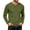 Army Green, variant on Men's Waffle Knit Henley Shirt Long Sleeve Casual Button Placket Top with Raglan Sleeves Ribbed Cuffs Solid Color Loose Fit Lightweight Breathable Thermal Base Layer Fall Winter Wear Basic Army Green