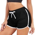 thumbnail image 2 of SDNall Shorts for Women 2Pc High Waist Yoga Pants Bandage Elastic Waist Casual Short Pants Gym Shorts Women Yoga Shorts (Black, Sizes S-XXL), 2 of 9