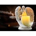 thumbnail image 4 of KiaoTime 9 Praying Angel Figurine Wings Angel Flamless LED Candle with 6H Timer, 4 of 7