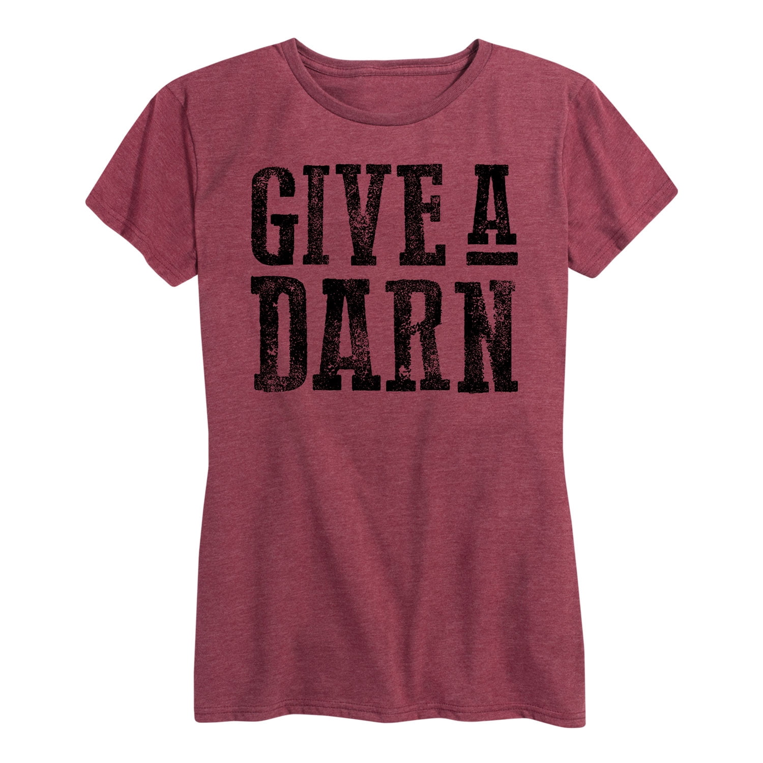 Instant Message Give A Darn Women s Short Sleeve Graphic T Shirt 