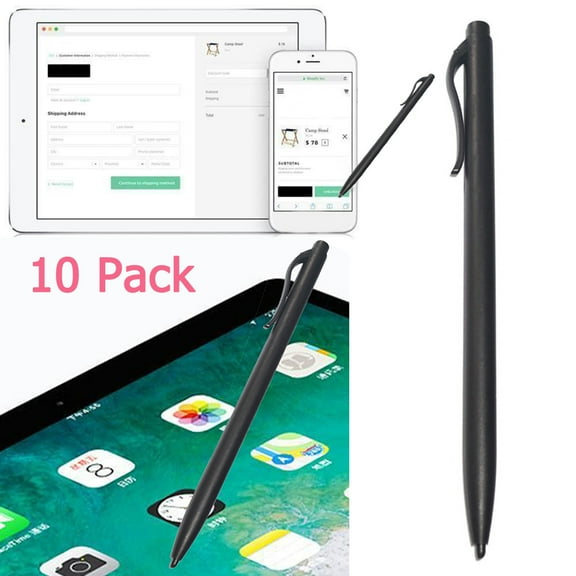 Limei 10 Pack Stylus Pen for Touch Screens Digital Pen Active Pencil Fine Point Compatible with and Other Tablets