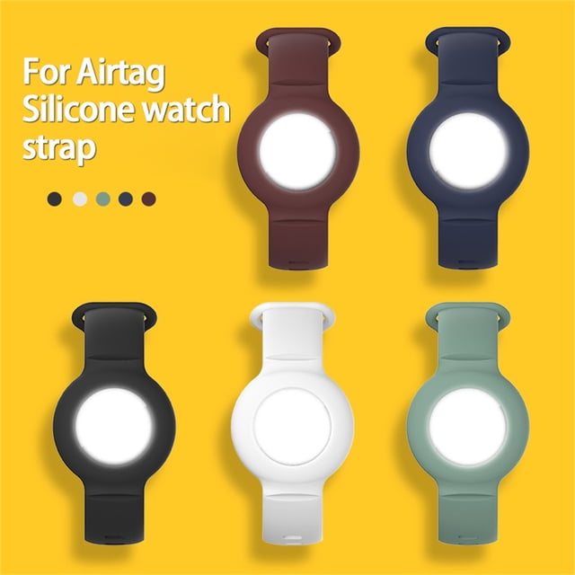 Silicone Protective Bracelet - Anti-Lost Wristband, Soft Silicone, Perfect Fit, Portable Design, for GPS Finder Device (Yellow)
