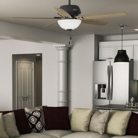 

Hunter 60 inch Reveille Matte Black Ceiling Fan with LED Light Kit and Pull Chain