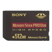 Sony - Flash memory card - 512 MB - MS PRO DUO - for Sony ICD-MX20; Cyber-shot DSC-T7, T7/B, T7/S, W7/B; Handycam DCR-PC55; VAIO VGC-RB30, RB34