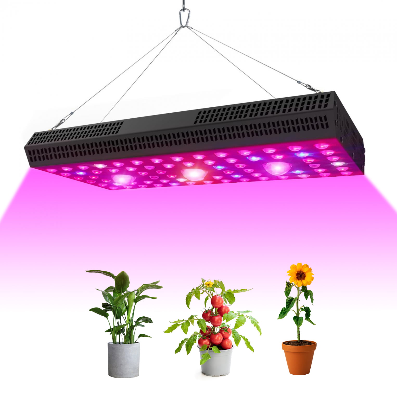 4pcs 45W LED Grow panel light 660nm&450nm Hydro Plants Flower Seeding Bloom Lamp 