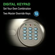 SentrySafe X075 Security Safe with Digital Keypad Lock, 0.78 Cu-Ft., Black