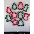 thumbnail image 4 of 6 Piece Christmas Plastic Cookie Cutter Set Stencil Tree Angel Bell Gingerbread, 4 of 6