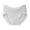 Gray, variant on Womens Underwear Full Coverage High Waist Color Blocked Panties Comfy Stretch Breathable Briefs