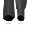 thumbnail image 3 of Unique Bargains Tube Rétractable 9/16 Pouces (14mm) 2:1 Tube Rétractable 3.3 Pieds Noir, 3 of 4