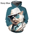 thumbnail image 5 of Sudadera con capucha con diseño de gato genial, ropa para hombre, sudadera con capucha divertida con estampado 3D para niños y mujeres, sudadera con capucha estilo Harajuku Y2K, 5 of 5