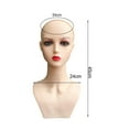 thumbnail image 7 of Female Mannequin Head Manikin Durable Stable Base Smooth Display Model with Shoulder for Jewelry s Displaying Making Styling Necklace Style A, 7 of 7
