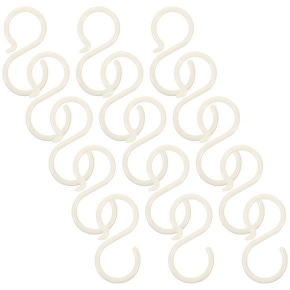 40 ganchos en forma de S sin perforaciones para colgar diademas y coleteros.