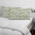thumbnail image 4 of Sage Green Leaves Throw Pillow Cover, Pillowcase Protectors with Zipper, Breathable Decorative Lumbar Pillow Case Cover, Vintage Abstract Art Botanical Pillow Shams for Couch Sofa 16x24Inch, 4 of 8