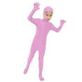 thumbnail image 4 of XIMIN Kids Spandex Costume Full Body Open Face Solid Color Bodysuit Costume Boys Girls Stretchy Halloween Cosplay Body Suit Zentai Suit Outfits, 4 of 5