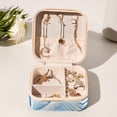 thumbnail image 6 of Dove of Peace Square Travel Jewelry Box Earring Necklace Bracelet Holder Organizer Stand Display Case Decorative Storage Box, 6 of 6