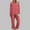 Red, variant on Yuwull Pajama Set for Women Heart Printed Long Sleeve Sleepwear Comfy Button Downss Loungeswear Casual Wide Leg Pants Pjs Set