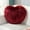 Wine, variant on Kumdkd Wine Faux Wool Heart Shaped Cushion, 15.75x11.81 Inch Long-Pile Plush Throw Cushion for Living Room Sofa, Bedroom Decor, Cute Gift for Girls, Valentine's Day or Christmas Present