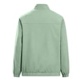 thumbnail image 6 of Men's Casual Solid Color Long Sleeve Jacket Stand Collar Outdoor Sporty Fashion Coat Breathable Travel Golf Hiking Fishing Tops Lightweight Modern Essential Gift for Him | JASKFLY,Gray XS, 6 of 9