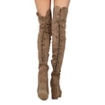thumbnail image 3 of New Women Wild Diva Sugarlove12 Over The Knee Back Lace Platform Block Heel Boot, 3 of 3