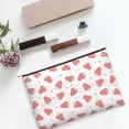 thumbnail image 6 of Kdxio Hand Drawn Strawberry Makeup Bag Toiletry Bag Canvas Makeup Bags Zipper Cosmetic Pouch Travel Cosmetic Pouch for Women Gifts, 6 of 7