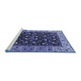 thumbnail image 2 of Ahgly Company Machine Washable Indoor Rectangle Oriental Blue Industrial Area Rugs, 8' x 10', 2 of 4