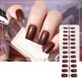 thumbnail image 4 of UDIYO 24Pcs/Sheet Nail Art Patches Full-cover DIY Design Reusable Nail Polish Artificial Tips for Women, 4 of 7