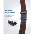 thumbnail image 3 of FAIRWIN Ratchet Belt for Men Nylon Web Work Belt with Automatic Buckle,Coffee,Waist 40"-46", 3 of 7