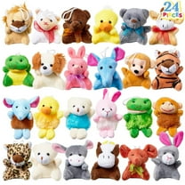 Axuzsyx 24 Pcs Mini Stuffed Animals Party Favors, 3" Cute Plush Toys, Pinata Fillers, Valentines Day Gift for Kids