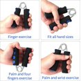 thumbnail image 3 of Empuñaduras de mano para entrenamiento de fuerza, pinzas de espuma suave para entrenamiento de manos, fortalece el ejercitador de agarre de mano, paquete de 2 ShuxiuWang  9024715124128, 3 of 5