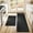 Black, variant on Kitchen Mat, Anti-Fatigue Mats for Kitchen Floor 2-Piece Set, Non-Slip Kitchen Floor Mat, Washable Kitchen Rug and Mat, 17" x 29" + 17" x 47", Black