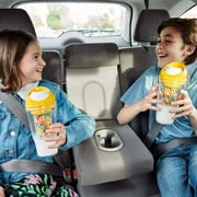 CrunchCup XL Yellow: Portable Plastic Cereal Cup for Breakfast on the Go, BPA-Free & Dishwasher-Safe