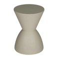 thumbnail image 1 of Mesa auxiliar Benzara Niya, tapa redonda, 43 cm, color gris, 1 of 7