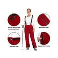 thumbnail image 5 of Mapamyumco Women's Ski Bibs Waterproof Insulated Snowboard Pants, Windproof Snow Pants with Detachable Suspenders Urban Red XS, 5 of 7