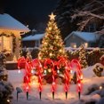 thumbnail image 2 of Christmas Candy Cane Pathway Markers Lights, Candy Canes Lights Outdoor, 18.9 inch Christmas Candy Cane Lights Decorations Yard Candy Cane Pathway Lights, Lighted Candy Cane Decor Garden(E), 2 of 4