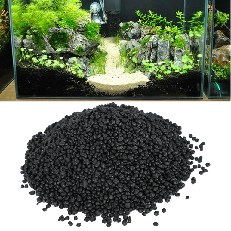 Fdit Aquarium Tank Mud, Fish Tank Mud,1000g/Bag Aquarium Fish Tank Bottom Water  Grass Seeds Plant Sand Mud 