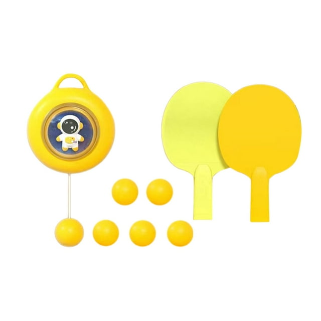 Entrenador de de mesa, interacción entre padres e hijos, equipo de práctica de portátil de autoentrenamiento para niñas, , Amarillo Baoblaze Entrenador de ping pong
