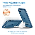 thumbnail image 5 of JETech Kickstand Case for iPhone SE 3/2 (2022/2020 Edition), iPhone 8/7, 4.7-Inch, Support Wireless Charging, Slim Shockproof Bumper Phone Cover, 3-Way Metal Stand (Navy), 5 of 7