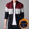 thumbnail image 2 of Cárdigan con cremallera para hombre de otoño e invierno de generación, suéter grueso con forro polar, cárdigan, suéter con cuello alto, abrigo, 2 of 6
