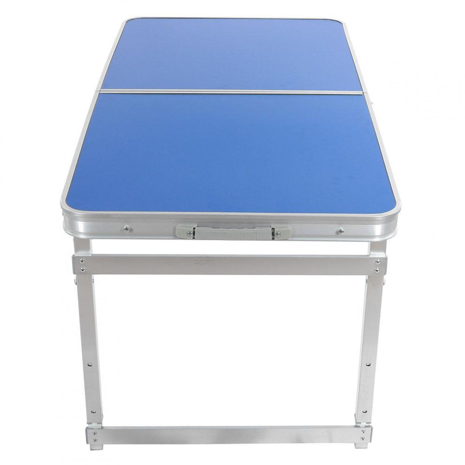 Picnic Tables,Outdoor Camping Folding Square Foot Aluminum Table Rectangular Portable Table Staight-Sided 120x60cm